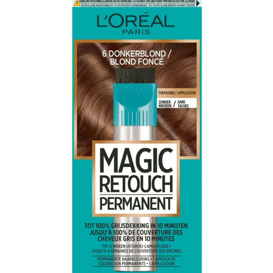 L'Oréal Paris 6 Donkerblond Permanente Haarkleuring|Magic Retouch New