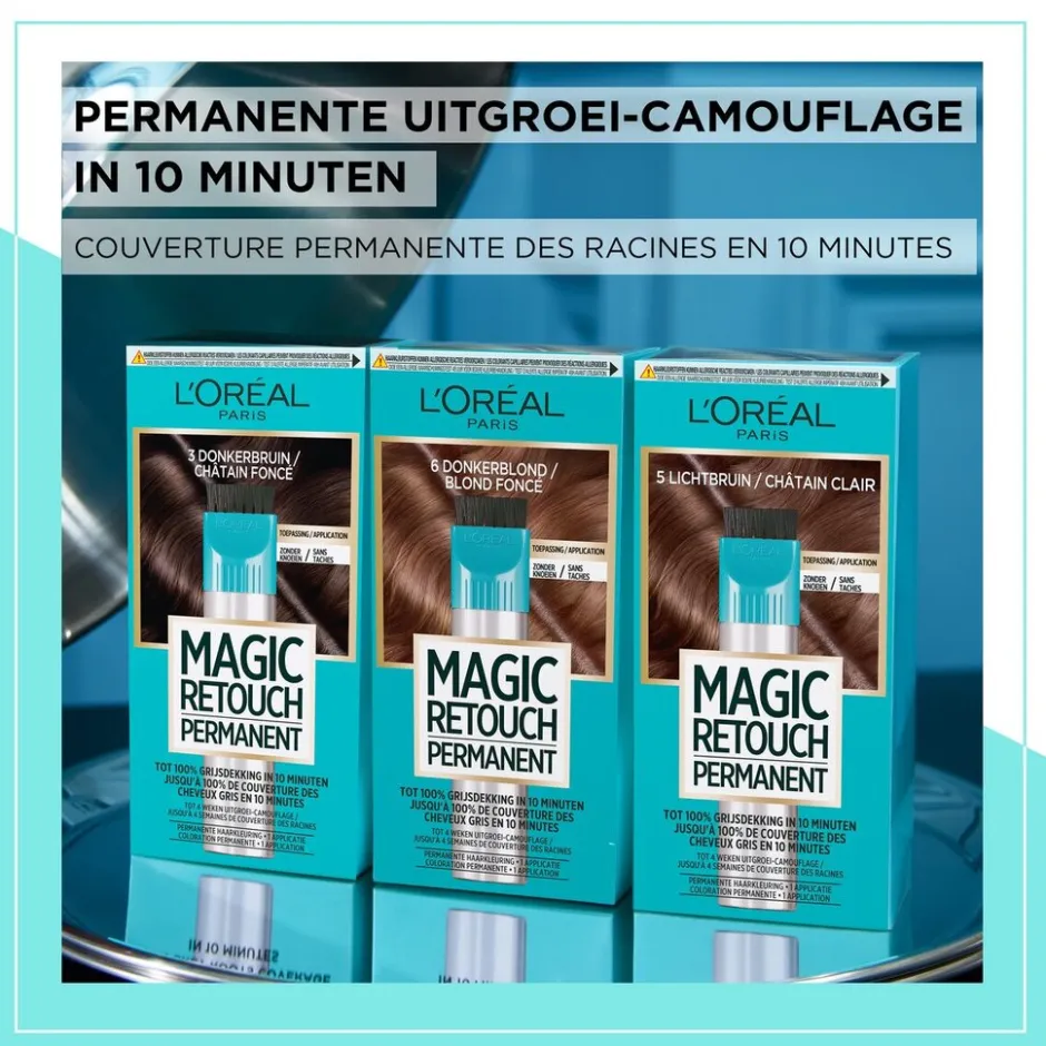 L'Oréal Paris 6 Donkerblond Permanente Haarkleuring|Magic Retouch New