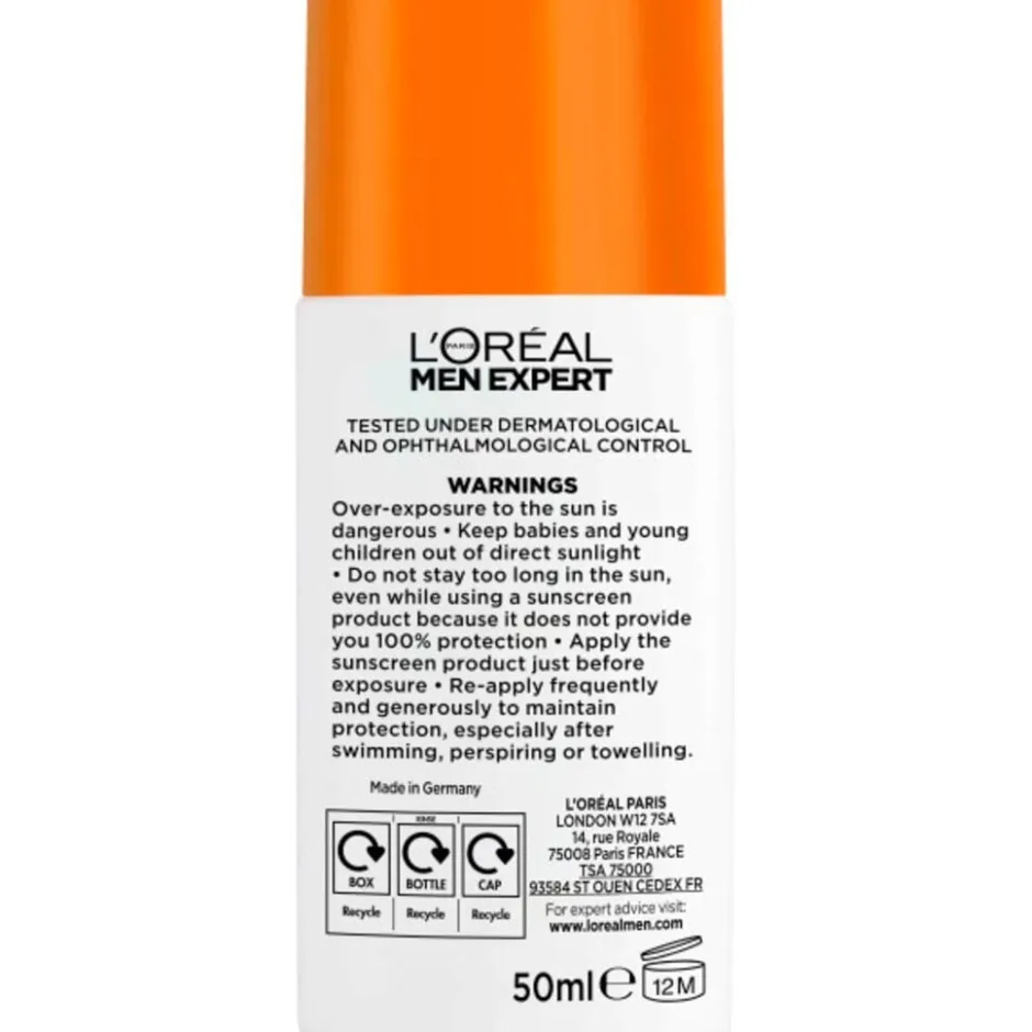 L'Oréal Paris Men Expert Hydra Energetic SPF50 Daily Uv Fluid|L'Oreal Paris Men Expert Clearance