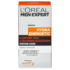 L'Oreal Paris Men Expert L'Oréal Paris Men Expert Hydra Energetic Comfort Max Hydraterende Gezichtscrème< Gezichtscreme Mannen