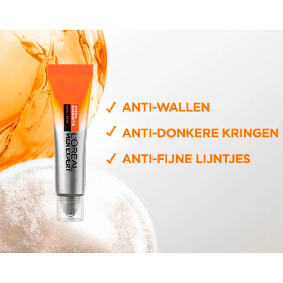 L'Oreal Paris Men Expert L'Oréal Paris Men Expert Hydra Energetic Verkoelende Oogroller< Gezichtscreme Mannen|Oogcreme