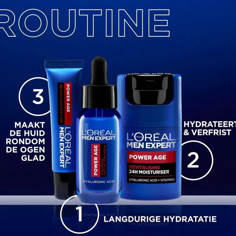 L'Oreal Paris Men Expert L'Oréal Paris Men Expert Power Age Serum met Hyaluronzuur< Gezichtsserum Mannen
