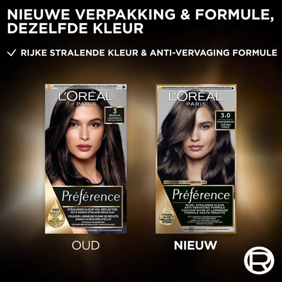 L'Oréal Paris Préférence 3 Donkerbruin Permanente Haarkleuring|Preference Sale