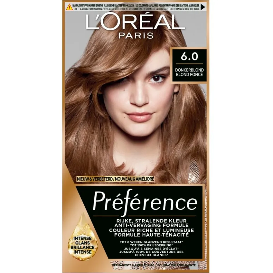 L'Oréal Paris Préférence 6 Donkerblond Permanente Haarkleuring|Preference Clearance