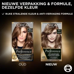 L'Oréal Paris Préférence 6 Donkerblond Permanente Haarkleuring|Preference Clearance