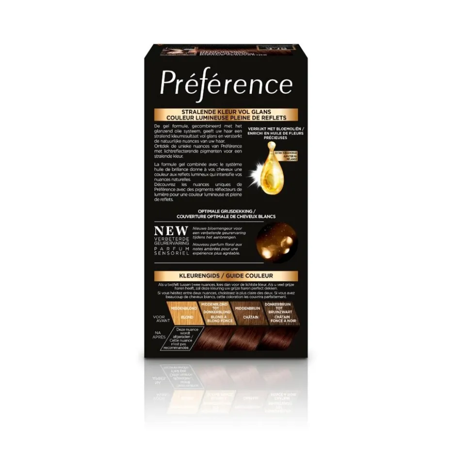 Preference L'Oréal Paris Préférence 4.15 Intens Diepbruin Permanente Haarkleuring< Haarverf