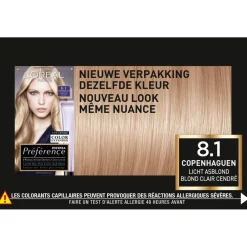 L'Oréal Paris Préférence 8.1 Licht Asblond Haarkleuring|Preference Best