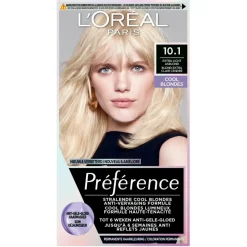 L'Oréal Paris Préférence Cool Blondes 10.1 Extra Licht Asblond Permanente Haarkleuring|Preference Online