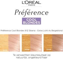 Preference L'Oréal Paris Préférence Cool Blondes 9.12 Zeer Licht As Beigeblond Permanente Haarkleuring< Haarverf