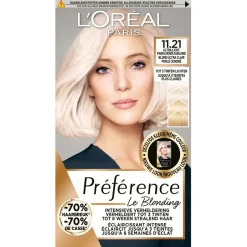 L'Oréal Paris Préférence Le Blonding 11.21 Ultra Licht Parelmoer Asblond Permanente Haarkleuring|Preference Best
