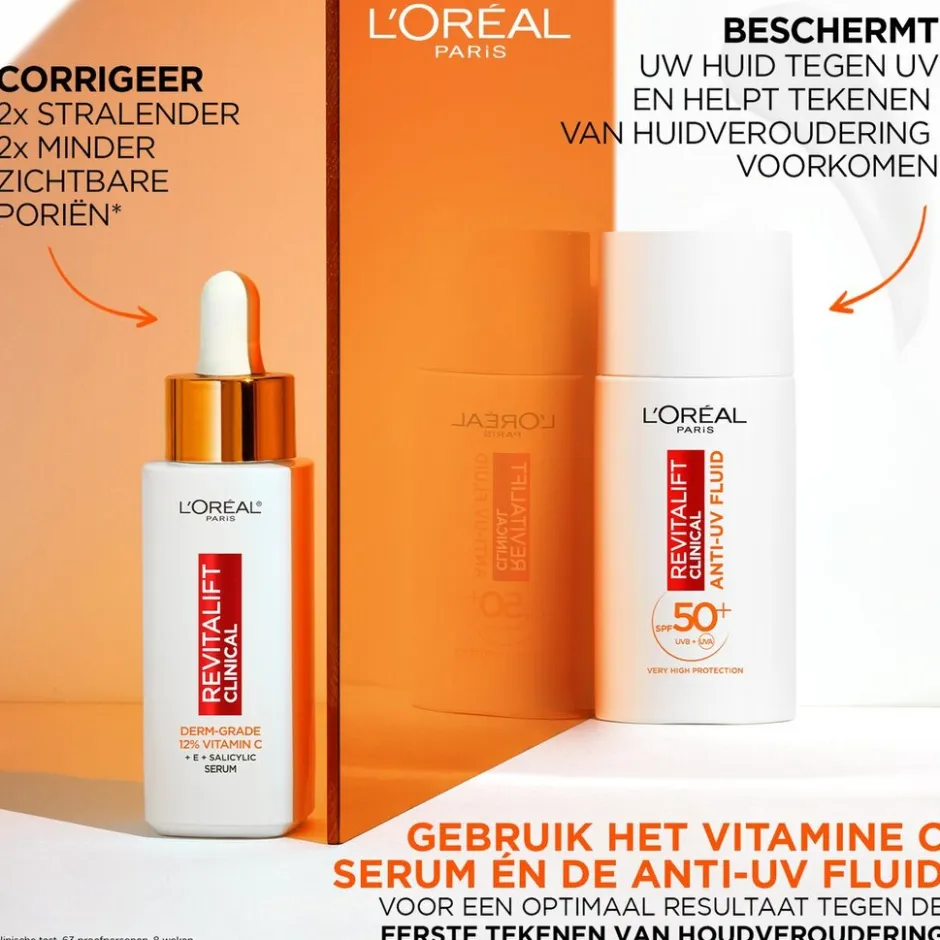L’Oréal Paris Revitalift Clinical SPF50+ Vitamine C Anti-UV Fluid|L'Oreal Paris Best