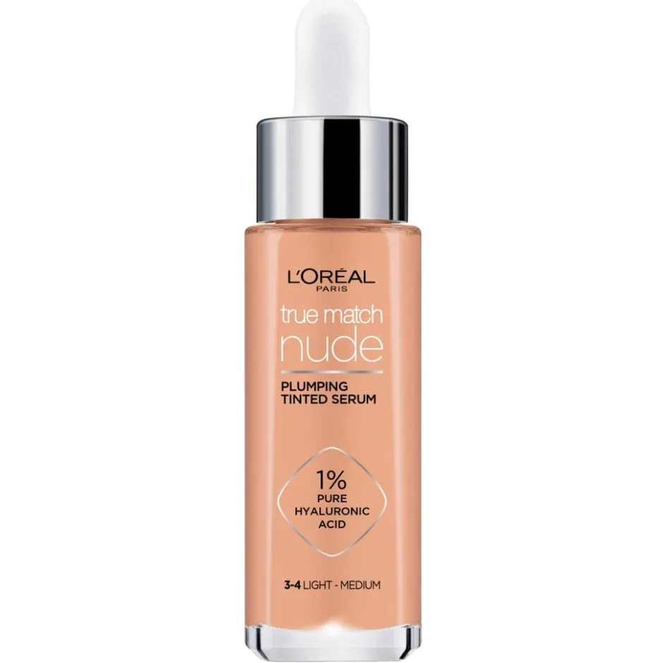 L'Oreal L'Oréal Paris True Match Nude 3-4 Light Medium Plumping Tinted Serum< Foundation