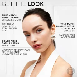 L'Oréal Paris True Match Nude 1-2 Rosy Light Plumping Tinted Serum|L'Oreal Best