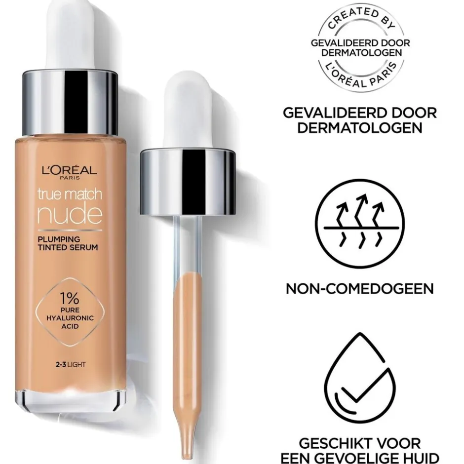 L'Oreal L'Oréal Paris True Match Nude 7-8 Tan Deep Plumping Tinted Serum< Foundation