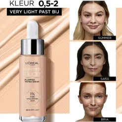 L'Oréal Paris True Match Nude 0.5-2 Very Light Plumping Tinted Serum|L'Oreal Discount