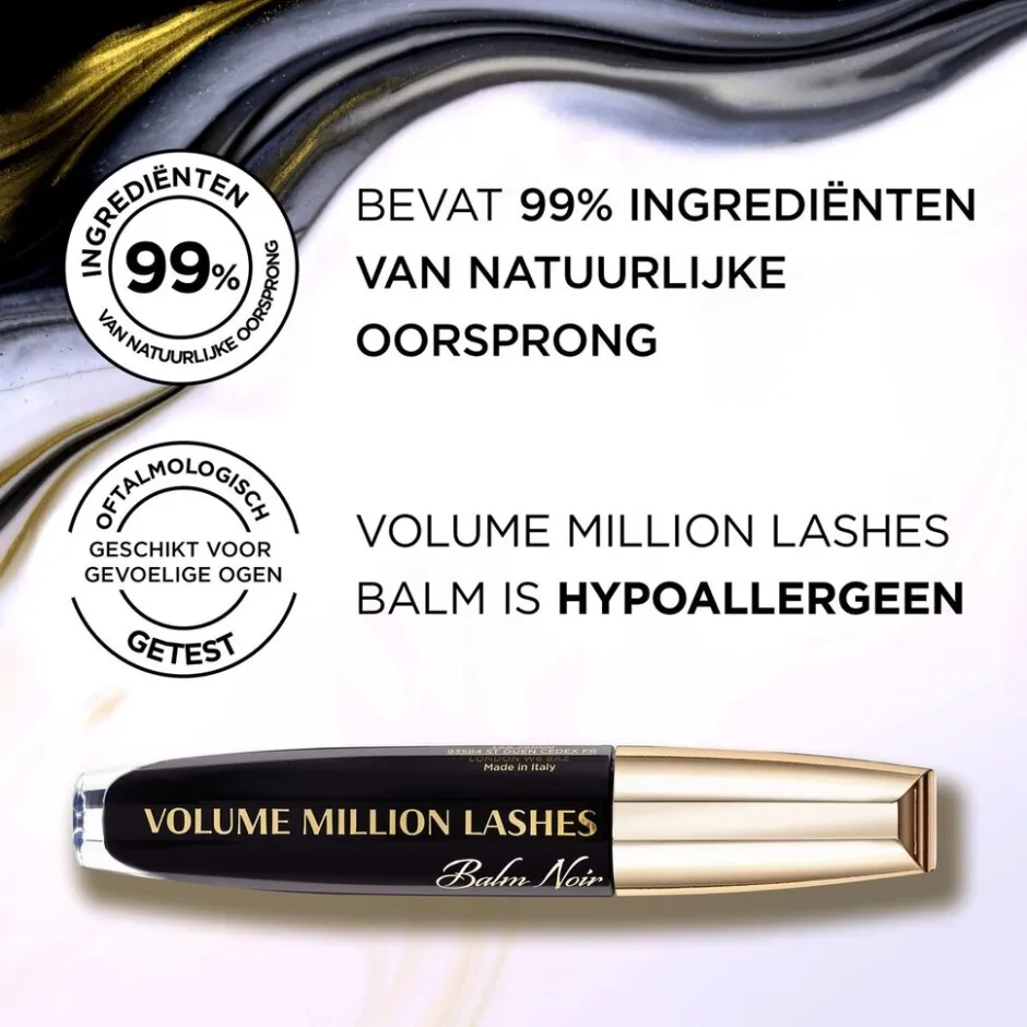 L'Oréal Paris Volume Million Lashes Balm Noir 01 Black Mascara|L'Oreal Best