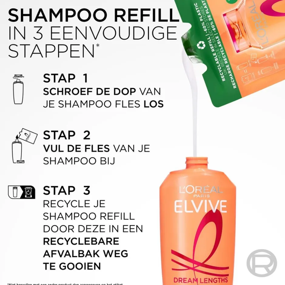 Elvive L'Oreal Paris Dream Lengths Shampoo Refill< Shampoo Navulling|Shampoo
