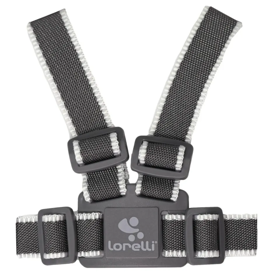 Safety Harness Grey & White Kinderstoel Tuigje met Looplijn|Lorelli New