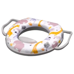 Lorelli Soft Training Seat Animals Grey Toiletverkleiner< Plaspotjes En Toiletverkleiners