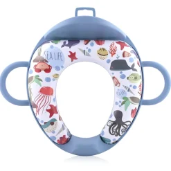 Lorelli Soft Training Seat Blue Sea Toiletverkleiner met Rugleuning< Plaspotjes En Toiletverkleiners