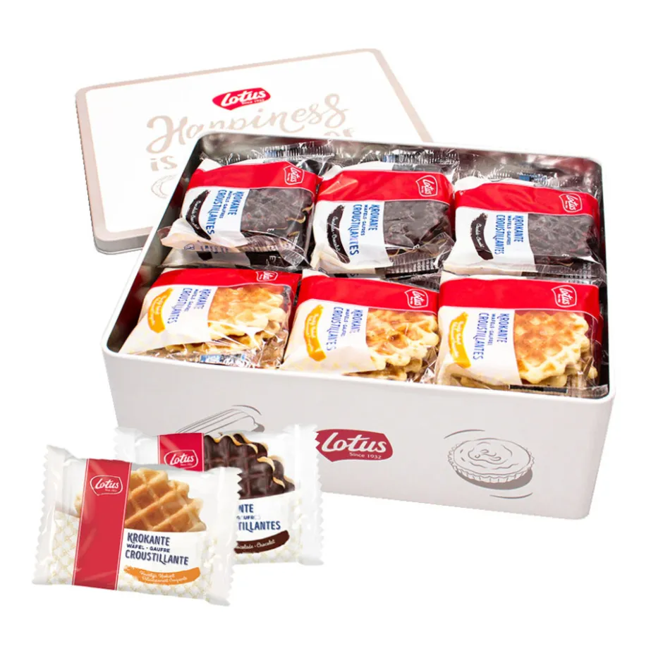 koekjesdoos met krokante wafel mix|Lotus Discount