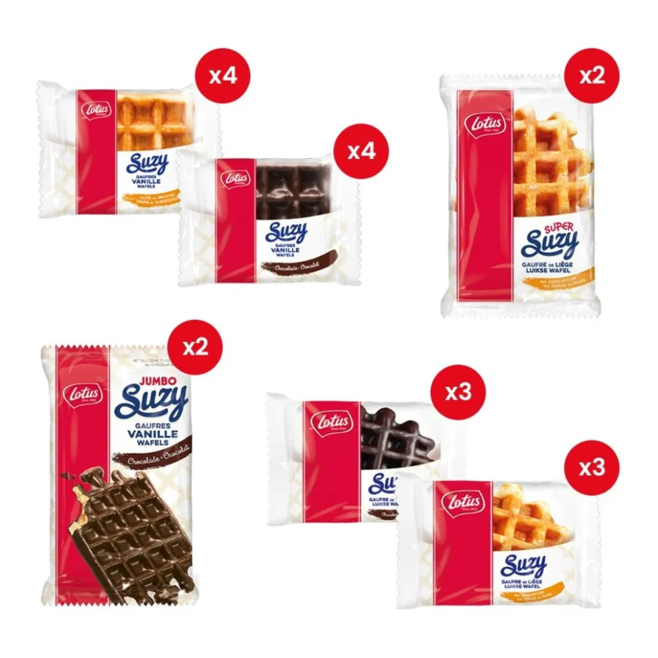 wafel assortiment met gratis keukenhanddoek|Lotus Clearance