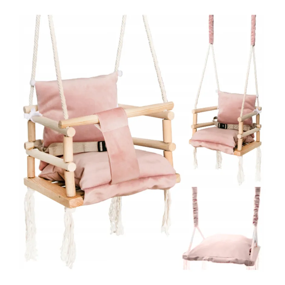 Lovegifts Luxe Houten 3 in 1 Meegroei Babyschommel en Kinderschommel|