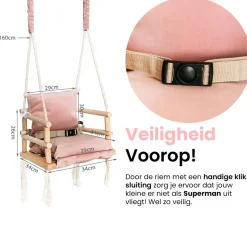 Lovegifts Luxe Houten 3 in 1 Meegroei Babyschommel en Kinderschommel|
