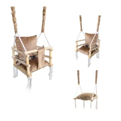 Lovegifts Luxe Houten 3 in 1 Meegroei Babyschommel en Kinderschommel< Speeltoestellen