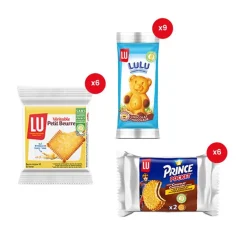 LU Festival koekjesdoos - Mix van Prince Pocket, Véritable Petit Beurre en Choco Beertjes< Koek
