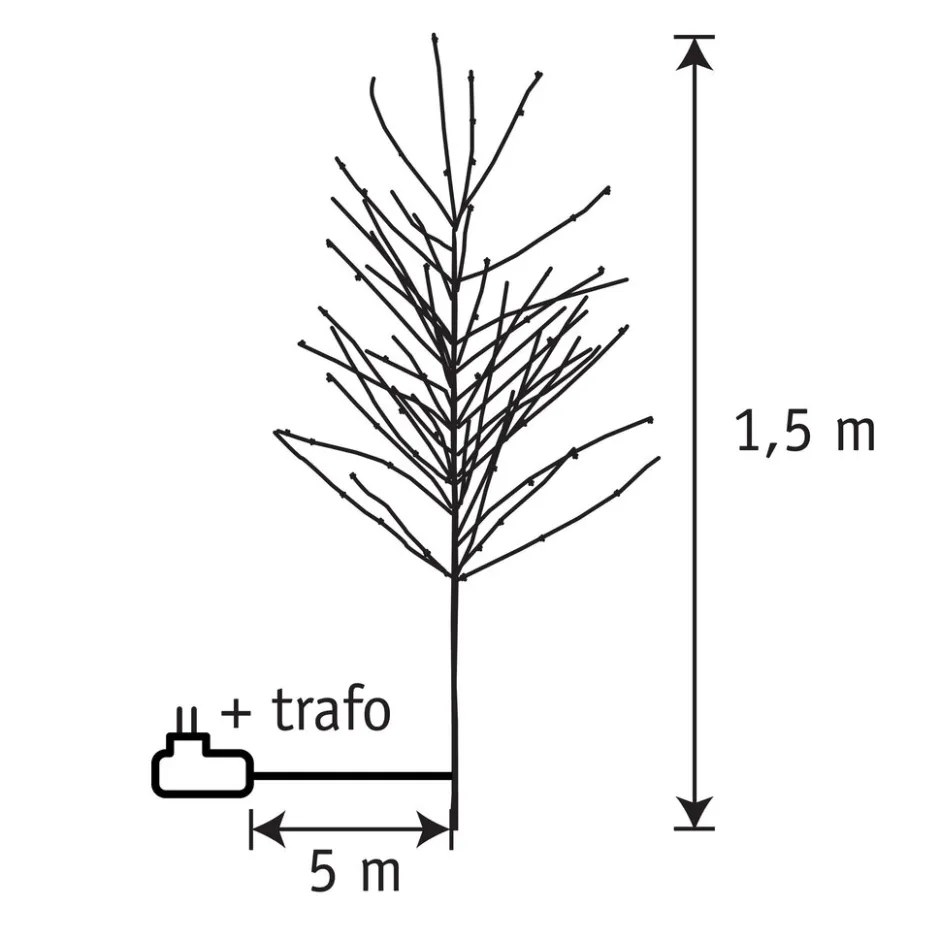 Luca Lighting Verlichte kerstboom MELLVER2860/001< Kerstartikelen