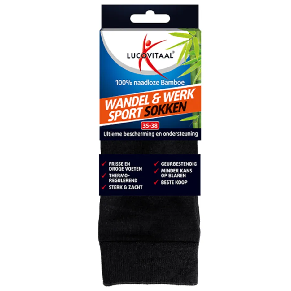 Bamboe Wandel, Werk & Sportsokken|Lucovitaal Discount