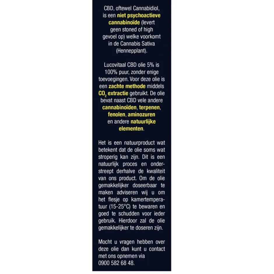 Lucovitaal CBD 5% Olie< Cbd
