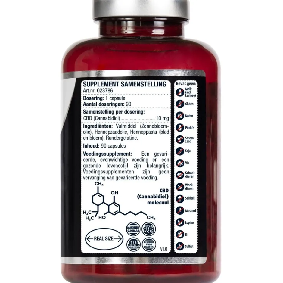 Lucovitaal CBD 10mg Cannabidiol Capsules< Cbd