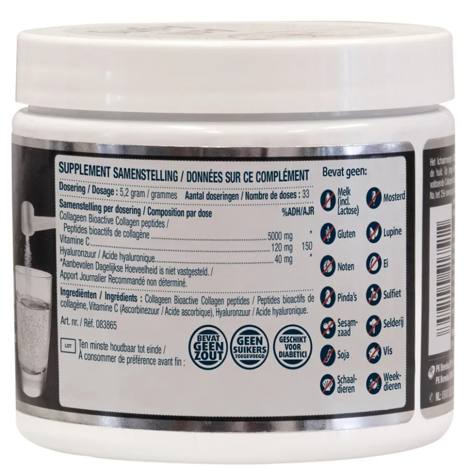 Lucovitaal Collageen Super 5000mg Doseringen< Collageensupplementen|Beautysupplementen