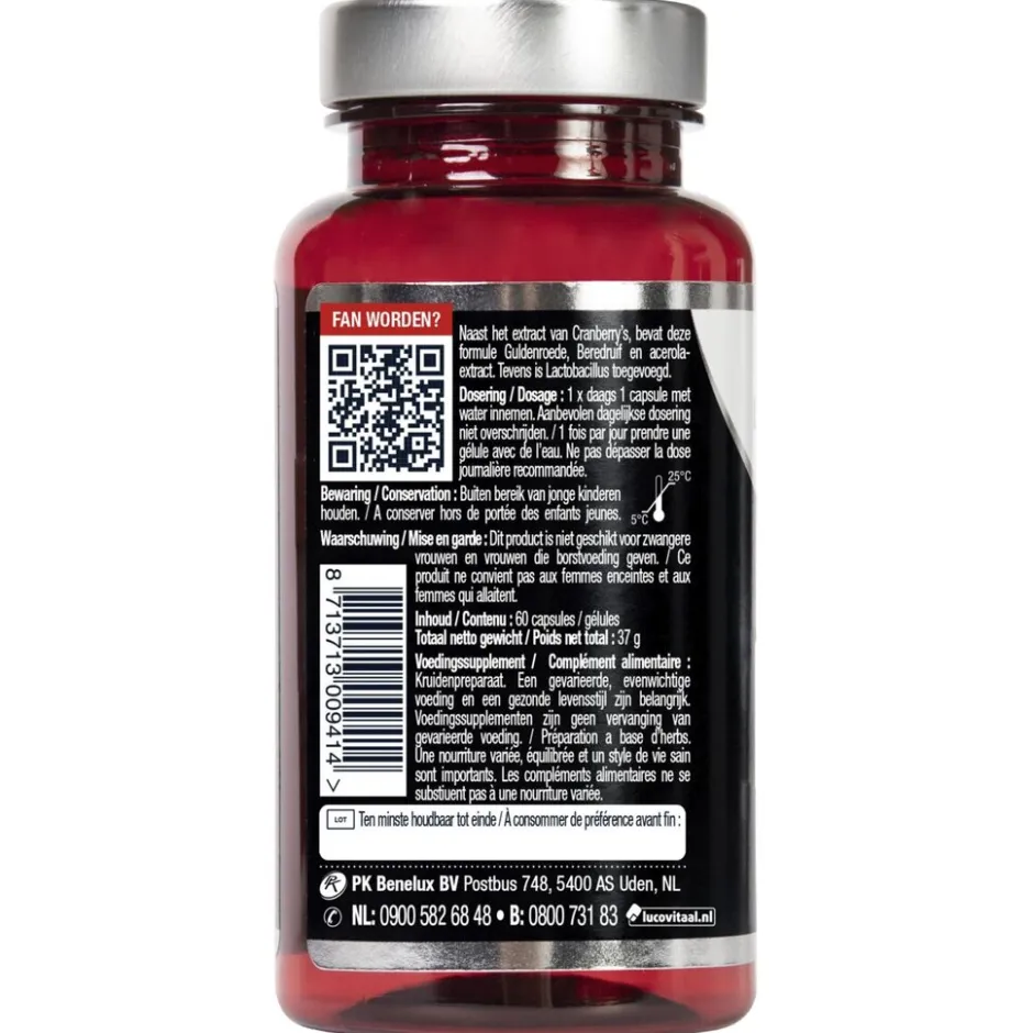 Lucovitaal Cranberry X-tra< Cranberrysupplementen