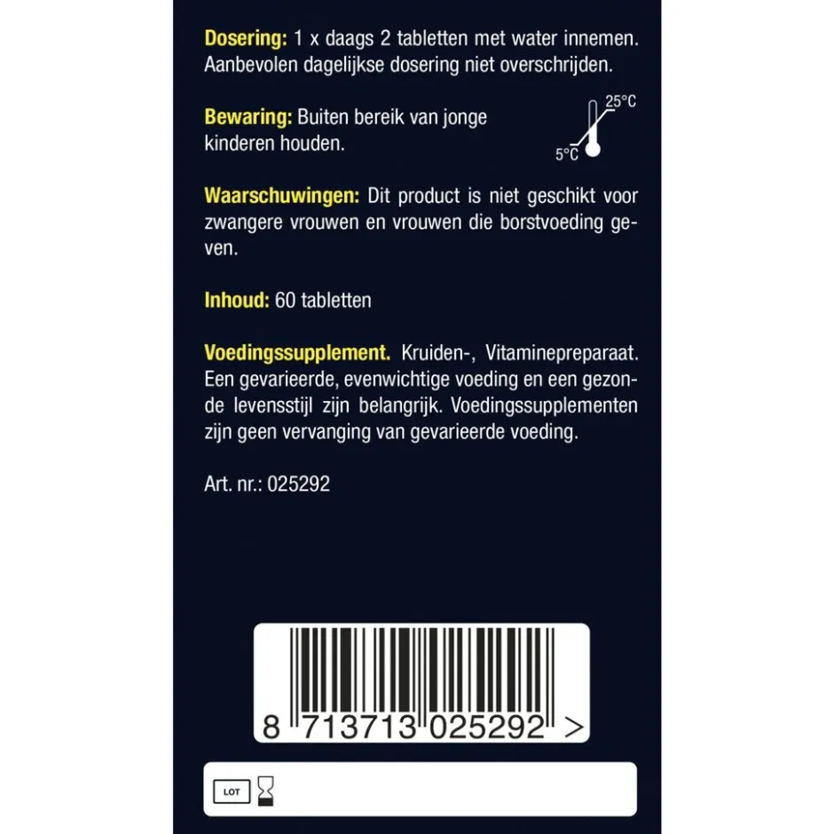 Lucovitaal D-Mannose Cranberry Tabletten< Cranberrysupplementen|Blaas Supplementen
