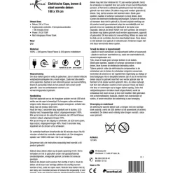 Elektrische Cape, benen & stoel Warmte deken|Lucovitaal Best