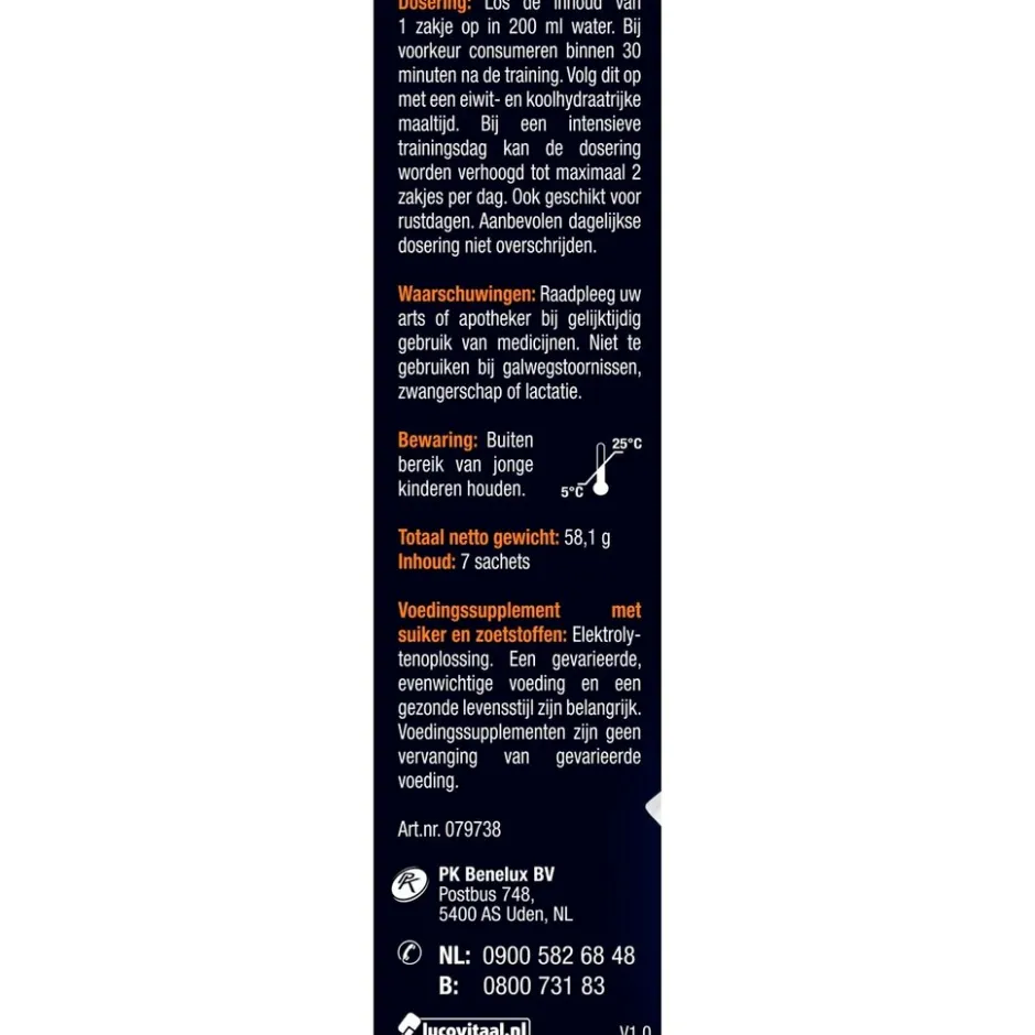 Lucovitaal Elektrolyten Post Workout Sachets< Elektrolyten