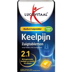 2-in-1 Keelpijn Zuigtabletten|Lucovitaal Clearance