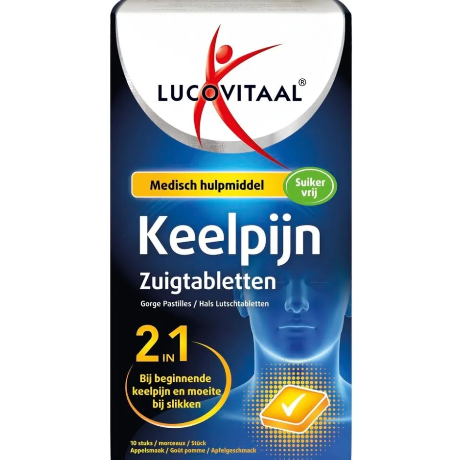 2-in-1 Keelpijn Zuigtabletten|Lucovitaal Clearance