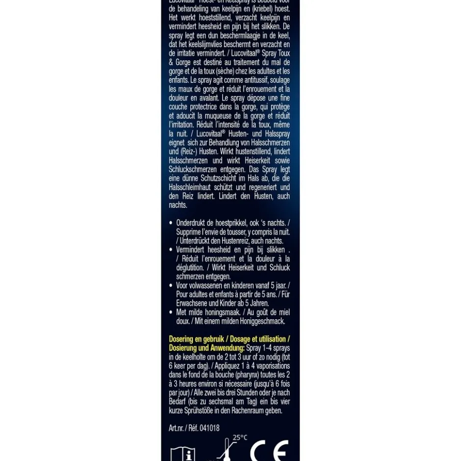 Keel- & Hoestspray|Lucovitaal Sale