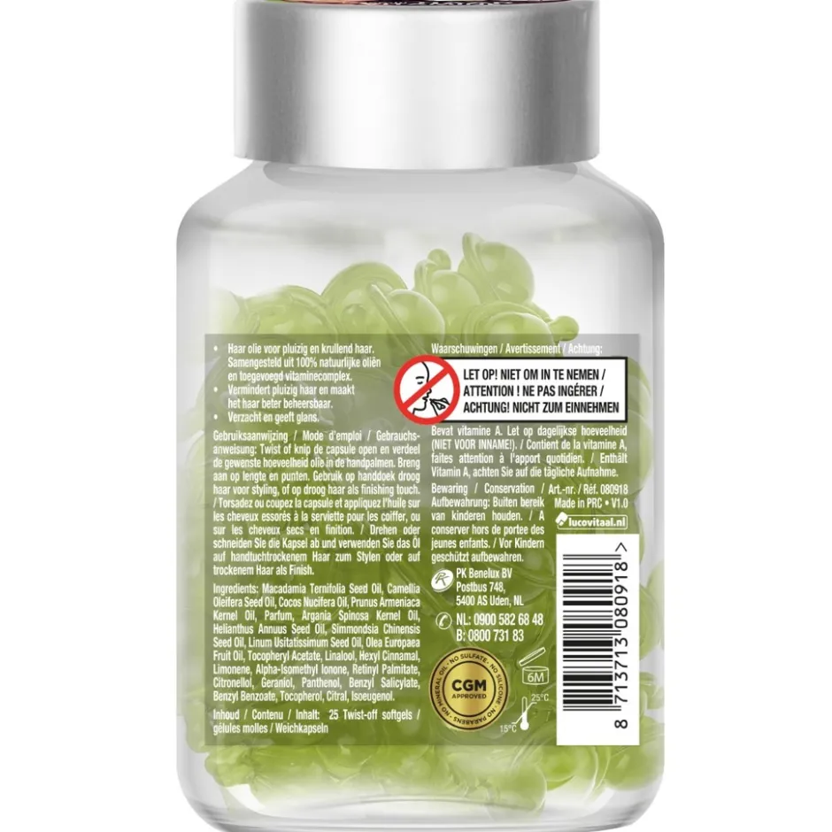 Leavein Haarserum en Vitamine Pluizig & Krullend Haar|Lucovitaal New