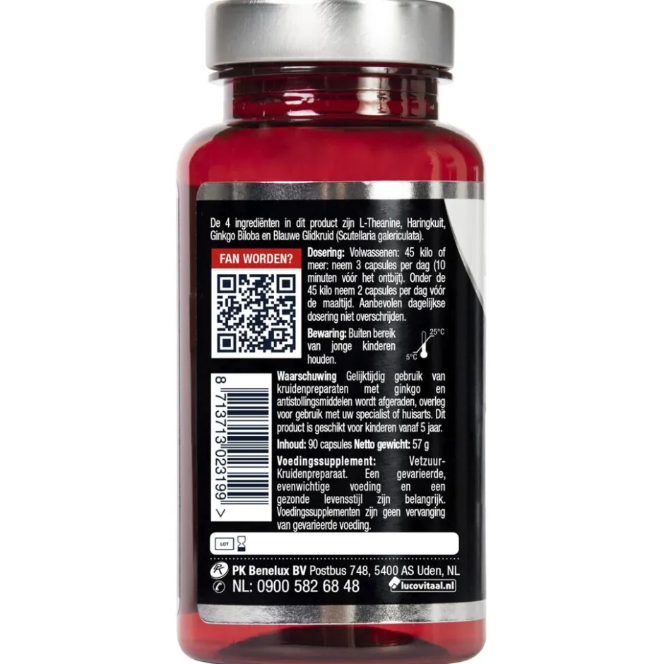 Lucovitaal L-Theanine Omega 3 Capsules< Omega 3|Overige Supplementen
