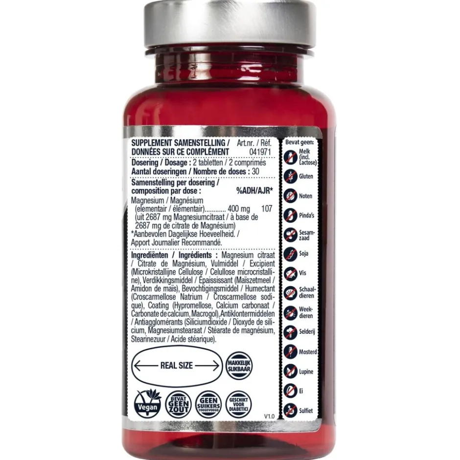 Magnesium Citraat 400mg Tabletten|Lucovitaal