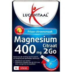 Lucovitaal Magnesiumcitraat 400Mg 2Go Sticks< Mineralen