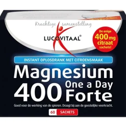 Lucovitaal Magnesiumcitraat 400mg Forte Sachets< Mineralen