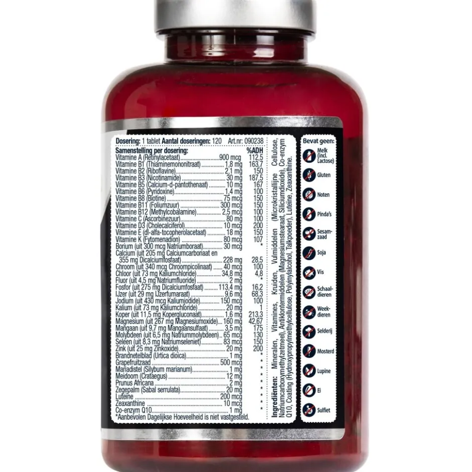 Lucovitaal Multi+ Compleet Man Tabletten< Weerstand En Energie|Vitamines