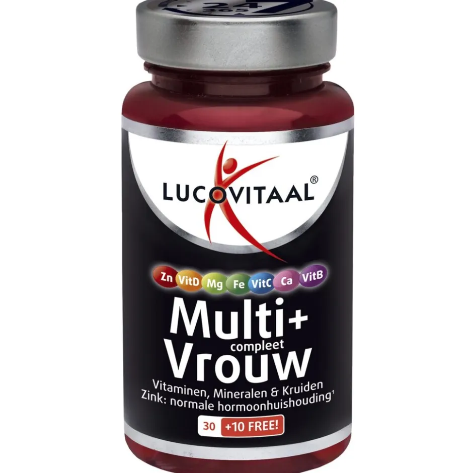 Lucovitaal Multi+ Compleet Vrouw Tabletten< Weerstand En Energie|Vitamines