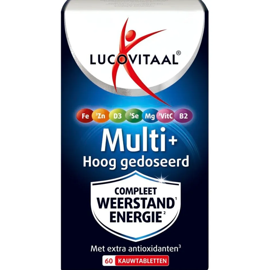 Lucovitaal Multi+ Weerstand Kauwtabletten< Weerstand En Energie|Vitamines